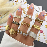Ring, 18K Gold Plated Steel