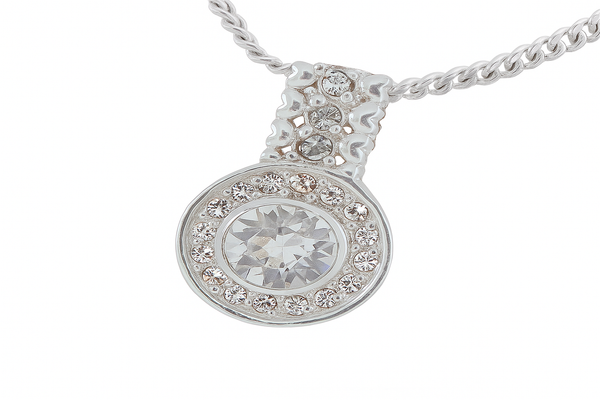 Cubic Zirconia Halogen Pendant set with JP037 & EJP029