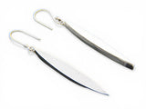 Oval  .925 Sterling Silver Drop Earrings