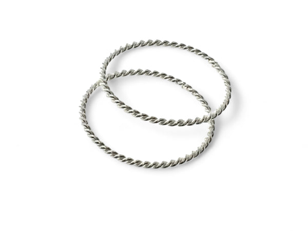 Band Twirl Sterling Silver Band