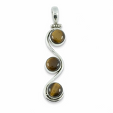 Tigers Eye Sterling Silver Pendant