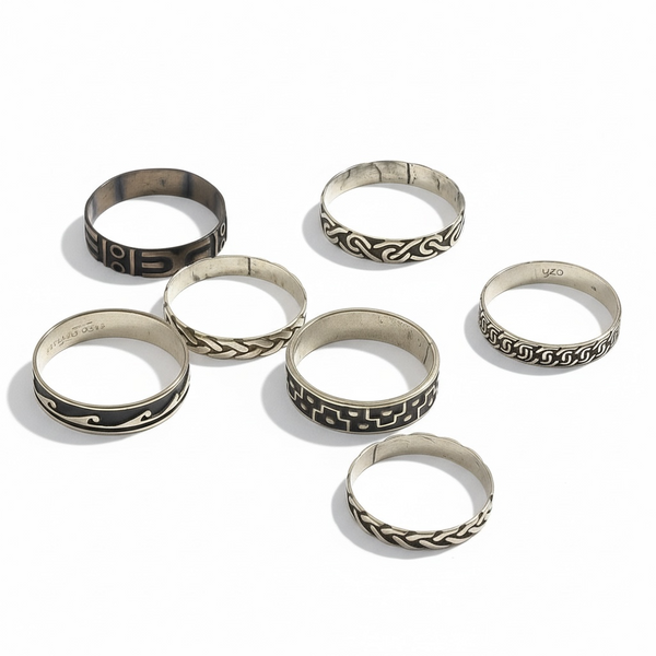 Oxidised Mini Sterling Silver Ring - Different designs