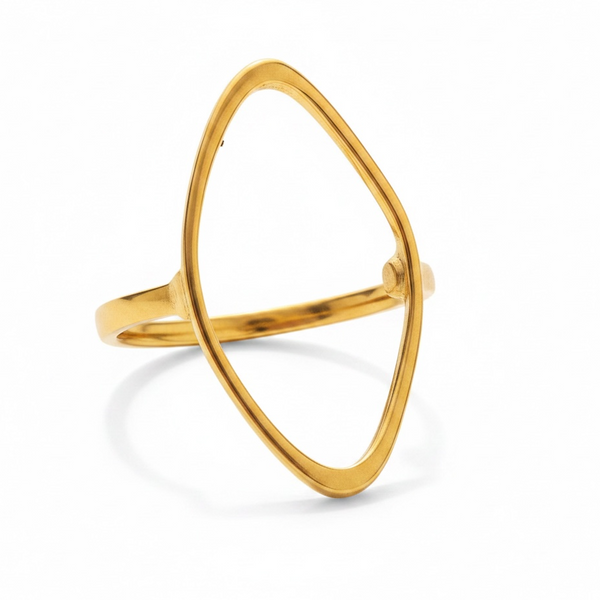 Gold Plated Arc Sterling Silver Midi Ring