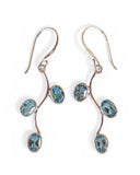 Blue Topaz Sterling Silver Earrings