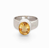 Citrine Sterling Silver Ring