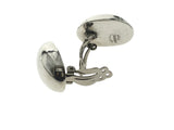 Oval Dome Sterling Silver Clip On’s Earrings
