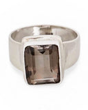 Smoky Topaz Sterling Silver Ring