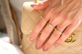 Gold Filled 18k CZ Slim Ring (D12)