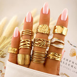 Ring, 18K Gold Plated Steel
