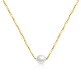 Necklace, 18K Gold Plated Steel