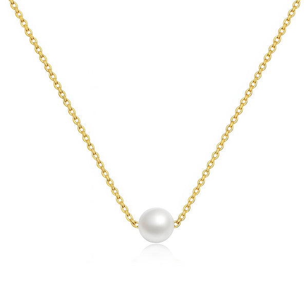 Necklace, 18K Gold Plated Steel