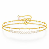 Bracelet, 18K Gold Plated Steel