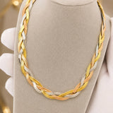Necklace, 18K Gold Plated Steel