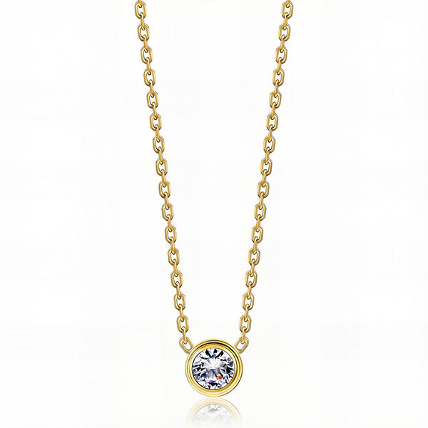 Necklace, 18K Gold Plated Steel
