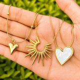 Necklace, 18K Gold Plated Steel