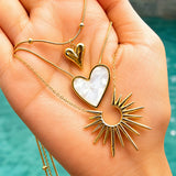 Necklace, 18K Gold Plated Steel