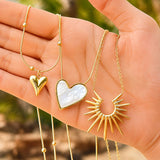 Necklace, 18K Gold Plated Steel