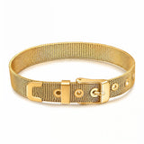 Bracelet, 18K Gold Plated Steel