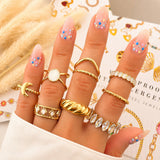 Croissant Ring, 18K Gold Plated Steel
