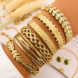 Bracelet, 18K Gold Plated Steel