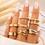 Ring, 18K Gold Plated Steel
