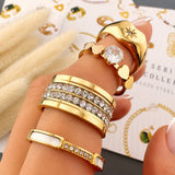 Heart Ring, 18K Gold Plated Steel