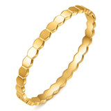 Bracelet, 18K Gold Plated Steel