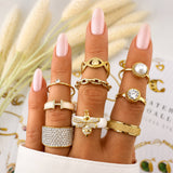 Ring, 18K Gold Plated Steel