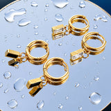 Earrings, 18K Gold Plated Steel
