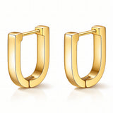 Earrings, 18K Gold Plated Steel