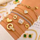 Bracelet, 18K Gold Plated Steel