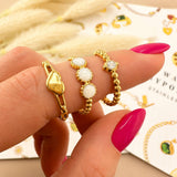 Heart Ring, 18K Gold Plated Steel
