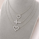 Heart Necklace, Stainless Steel