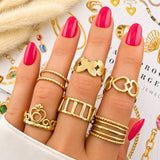 Heart Ring, 18K Gold Plated Steel