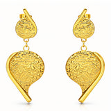 Earrings, 18K Gold Plated Steel