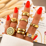 Heart Ring, 18K Gold Plated Steel