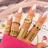 Wings Ring, 18K Gold Plated Steel