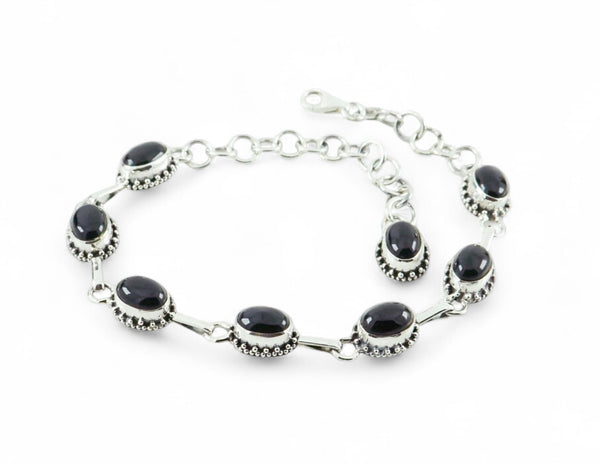 Onyx Sterling Silver Bracelet