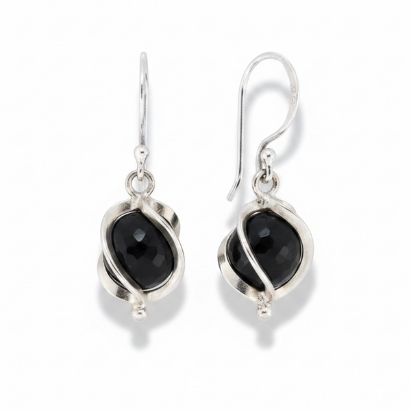 Smoky Topaz Sterling Silver Earrings