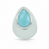 Larimar Sterling Silver Pendant