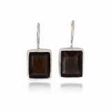 Smoky Topaz Sterling Silver Earrings