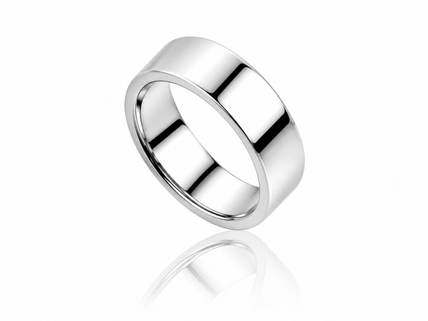Plain 5mm Sterling Silver Band Ring - Genuine .925 Silver
