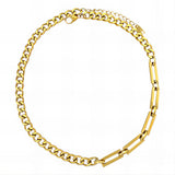 Necklace, 18K Gold Plated Steel