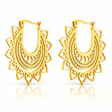 Hearts Earrings, 18K Gold Plated Steel