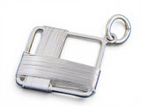 Wire Wound Square Sterling Silver Pendant | .925 Stamped