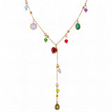 Necklace, 18K Gold Plated Steel