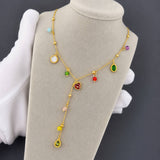 Necklace, 18K Gold Plated Steel