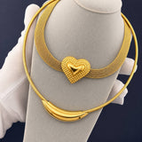 Necklace, 18K Gold Plated Steel