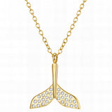 Necklace, 18K Gold Plated Steel