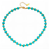 Necklace, 18K Gold Plated Steel